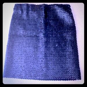 High End Black Sequin Skirt -New Years Sparkly